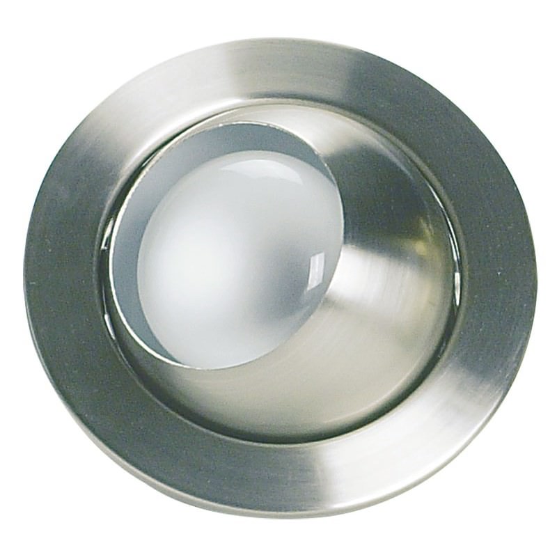Eyeball Recessed Directional Eyeball Downlight Brushed Chrome (Oriel