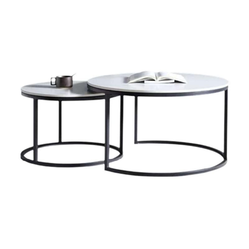 Round Stone Top Coffee Table Rockvale Round Stone Top Coffee Table By