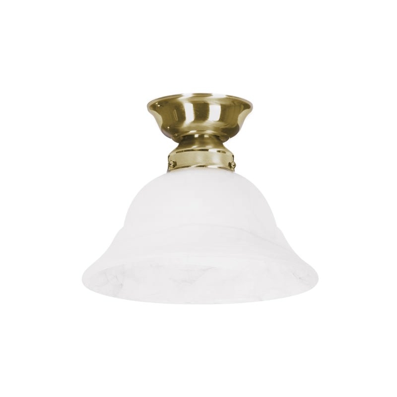 Trend Diy Batten Fix Ceiling Light Antique Brass White