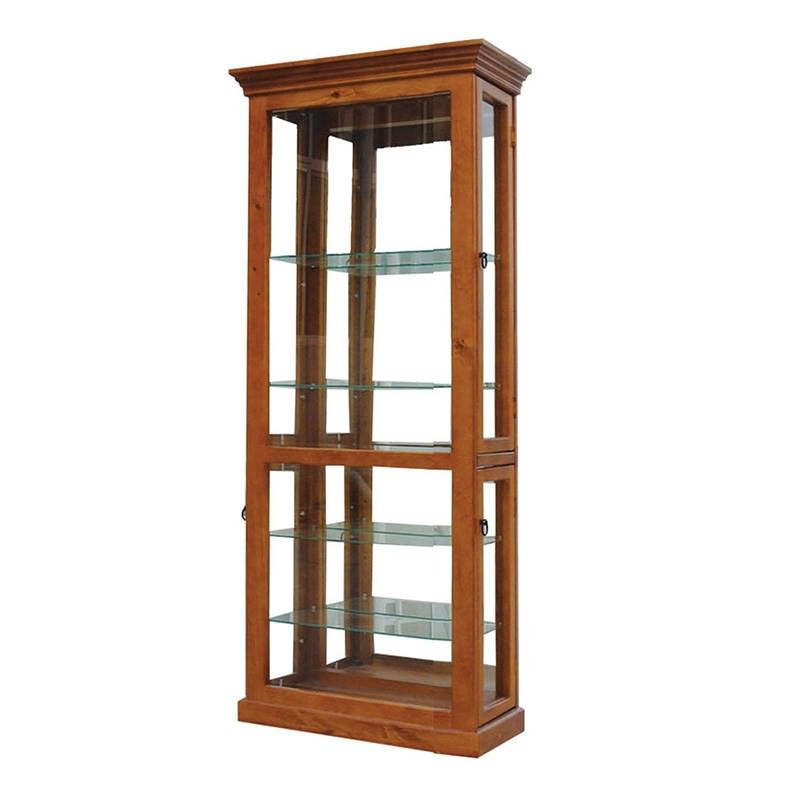 Mary New Zealand Pine Display in Blackwood 196x58cm