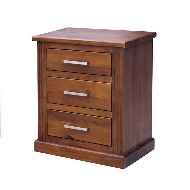 Ives Solid Pine Bedside Table in Chestnut