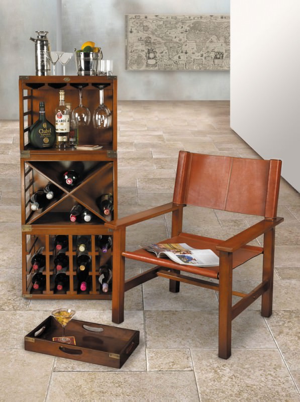Marzy Modular Wine Rack Unit, Lattice