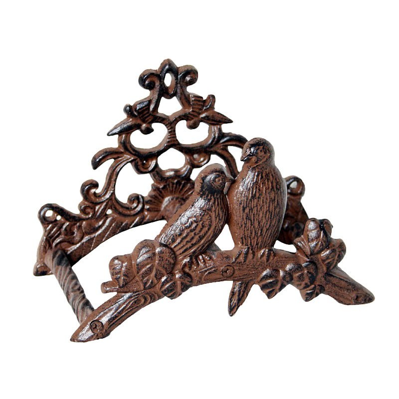 Love Bird Cast Iron Hose Holder Antique Rust