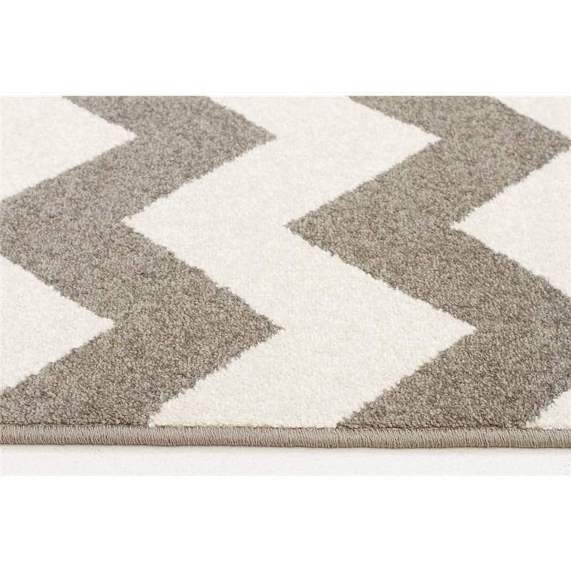 Zig Zag Egyptian Made Indoor/Outdoor Rug in Grey 290x200cm