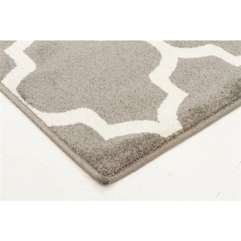 Morocco Egyptian Made Indoor/Outdoor Rug in Grey 290x200cm