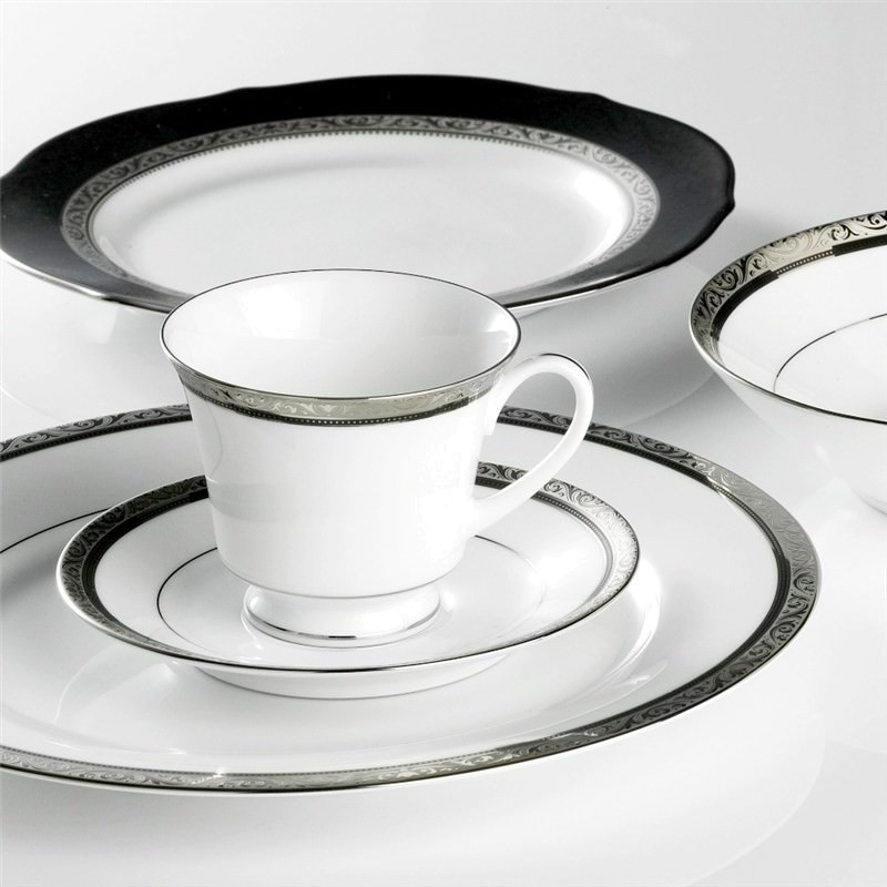 Noritake Regent Platinum Fine China Accent Plate