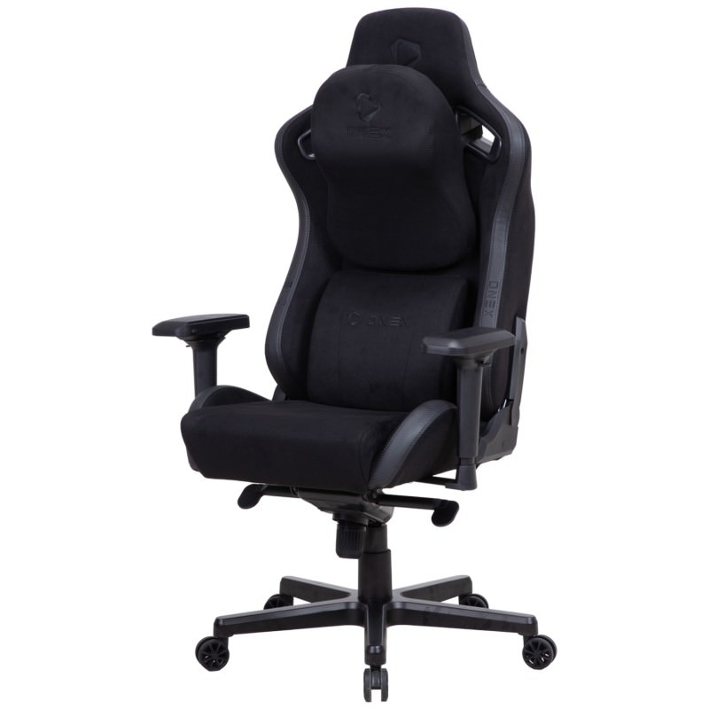 ONEX EV12 Evolution Gaming Chair, Suede Edition, Black