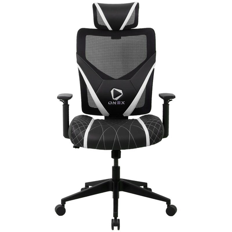 ONEX GE300 Breathable Ergonomic Gaming Chair, Black / White