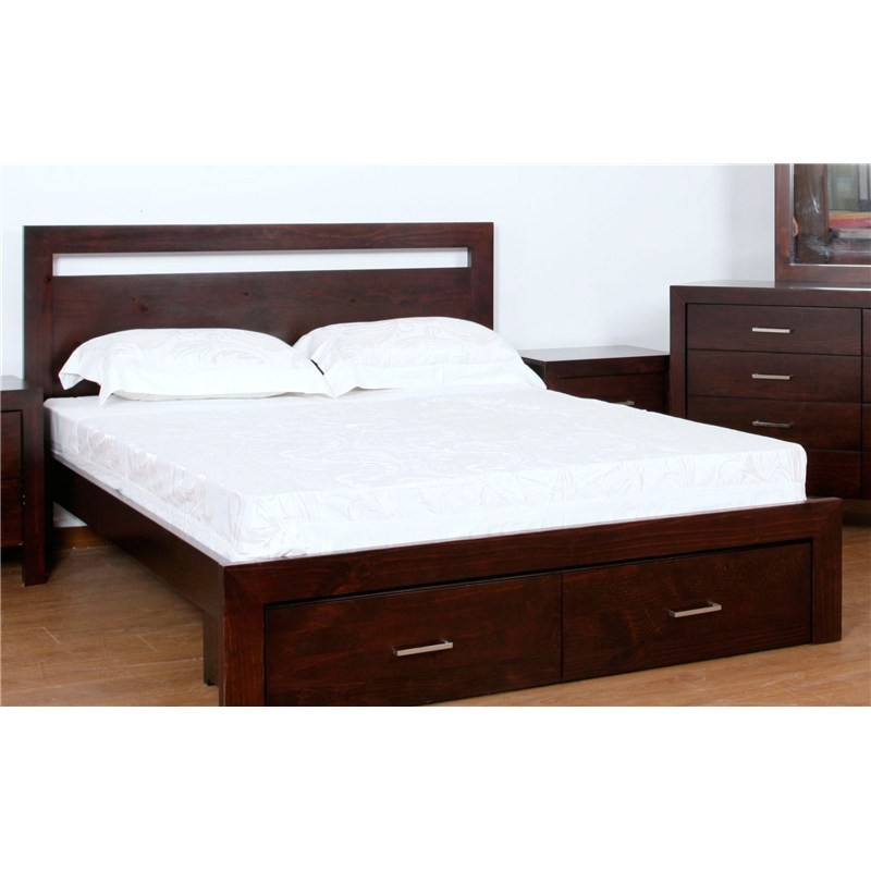 Wendy King Single Bed With Storage Box New Zealand Pine