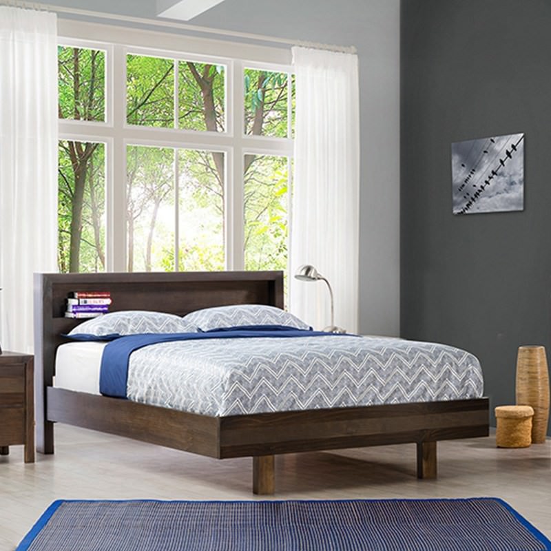 Trend New Zealand Pine King Bed in Charcoal