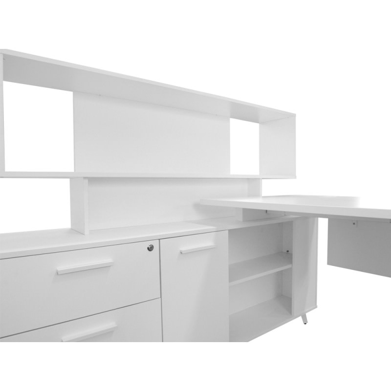 Localita Executive Office Desk with Left Return & Hutch ... This desk is loaded with features of use and function.