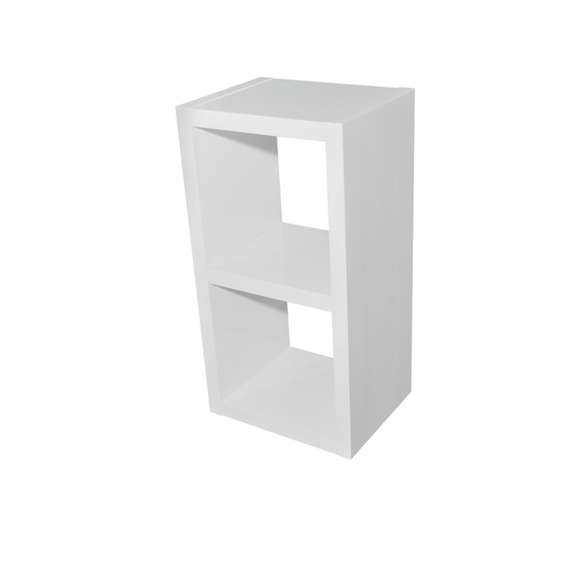 Grace 2 Cube Storage Unit High Gloss White