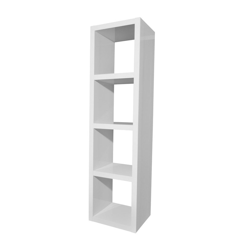 Grace 4 Cube Storage Unit High Gloss White