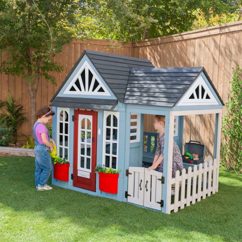 Kidkraft Timber Trail Wooden Outdoor Playhouse