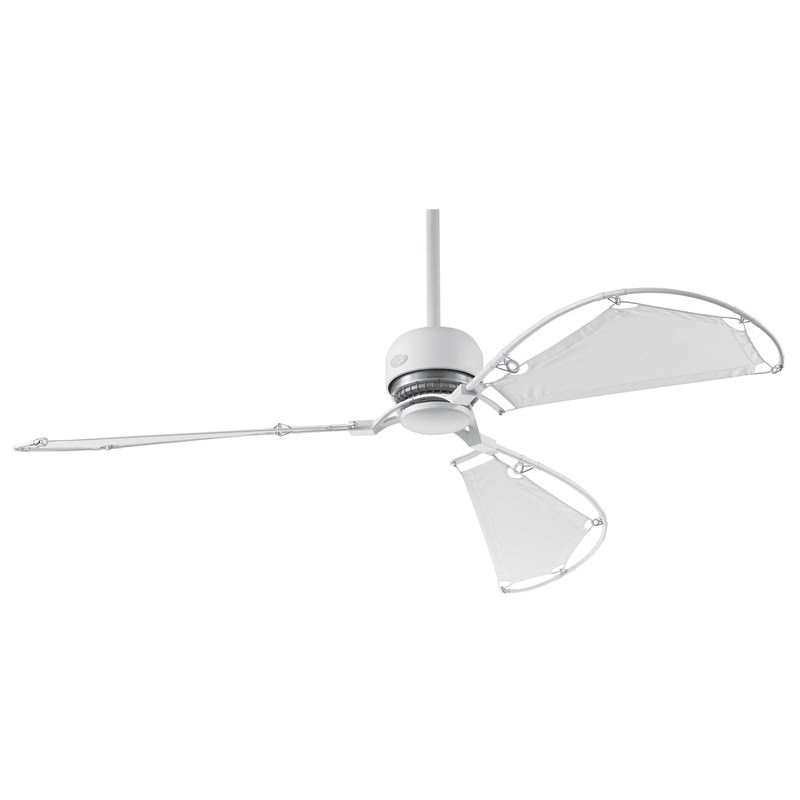 Hunter Avalon Commercial Grade White Ceiling Fan With White