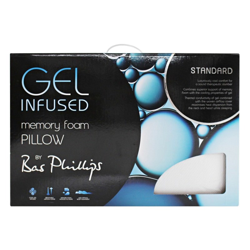 Bas Phillips Gel Infused Memory Foam Pillow Standard