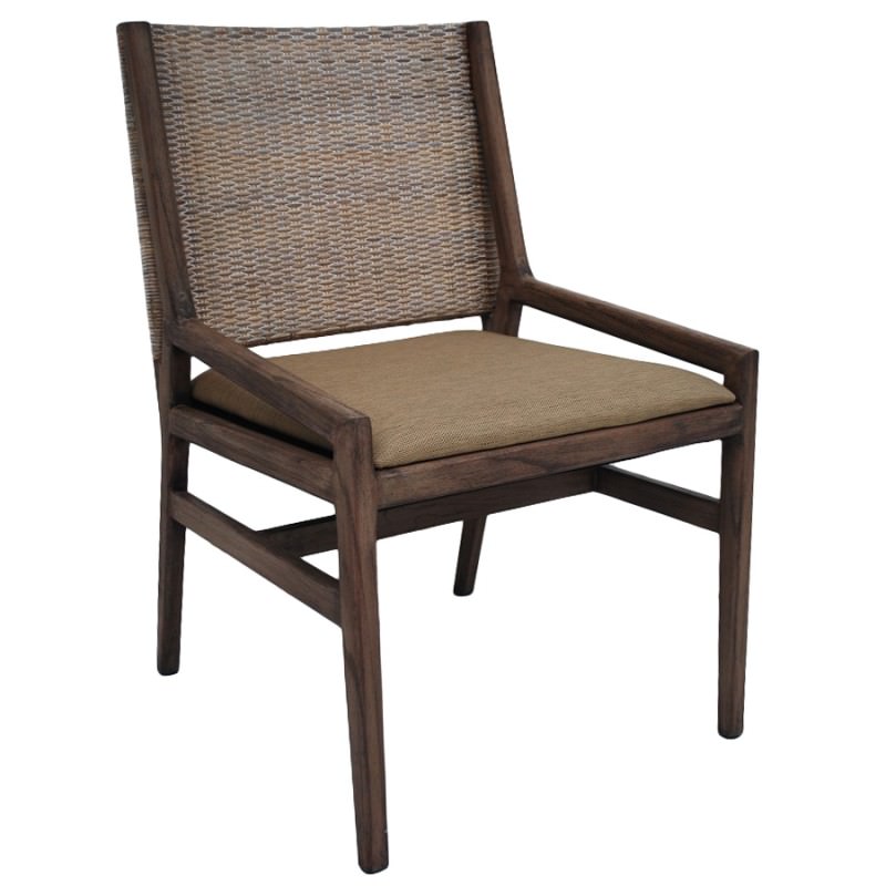 Rosehill Mindi Wood Dining Chair Dark Walnut