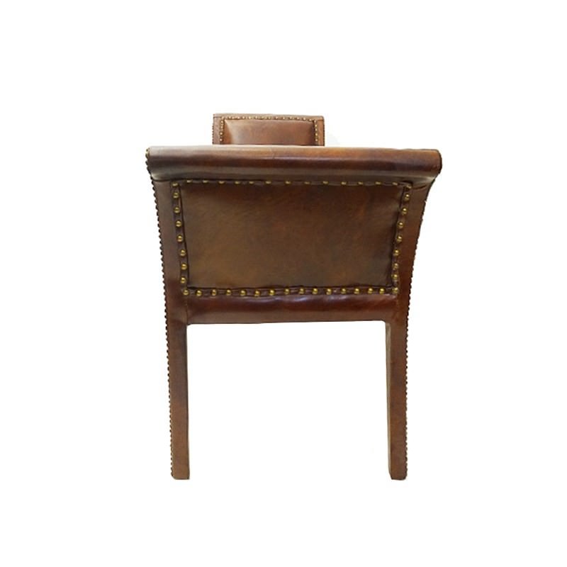 Rockford Vintage Leather Bench Seat