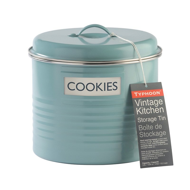 Typhoon Vintage Kitchen Large Storage Canister Blue