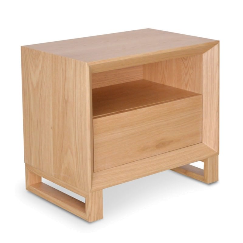Wooden Bedside Table, Oak