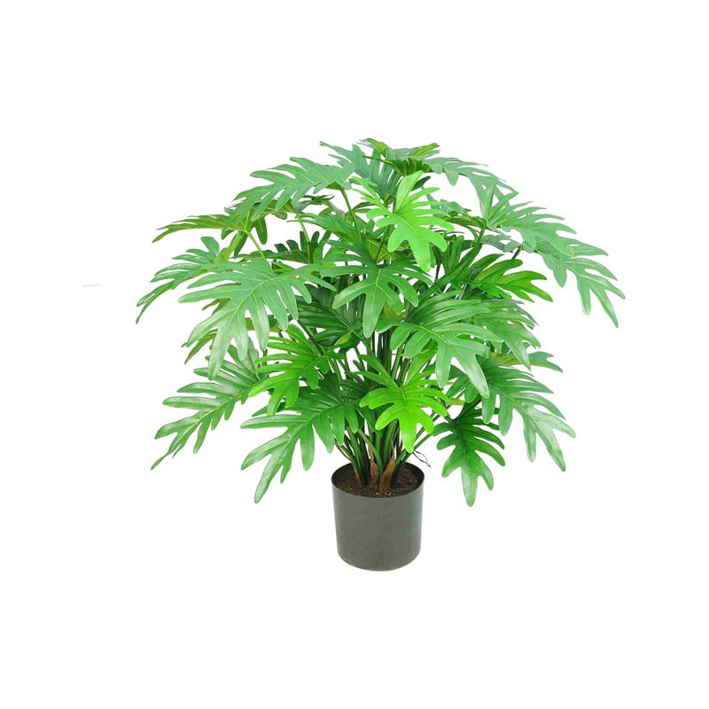 Potted Artificial Split Leaf Philodendron Plant, 75cm