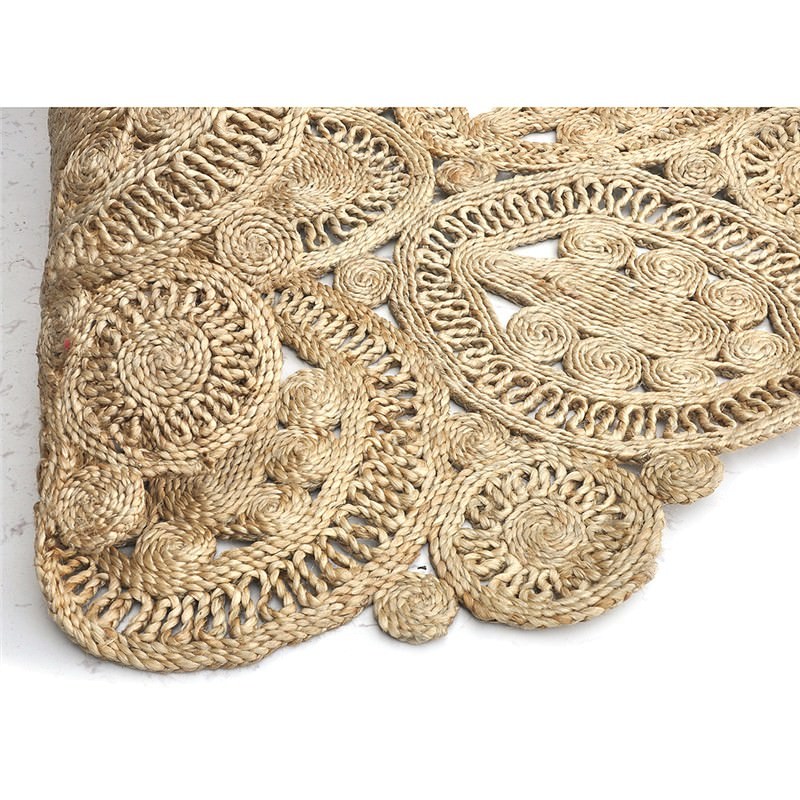 Laurey 120cm Round Indoor/Outdoor Jute Rug - Natural (800 x 800 Pixel)