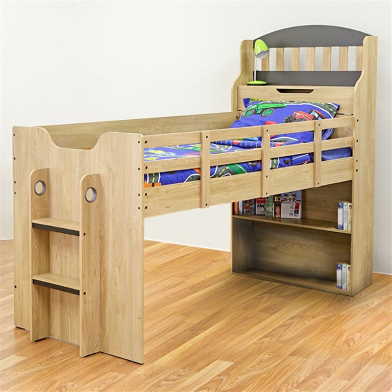 Toby Wooden Cabin Loft Bed Single