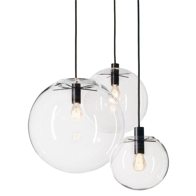 Doris Hand Blown Glass Globe Pendant Light Extra Large