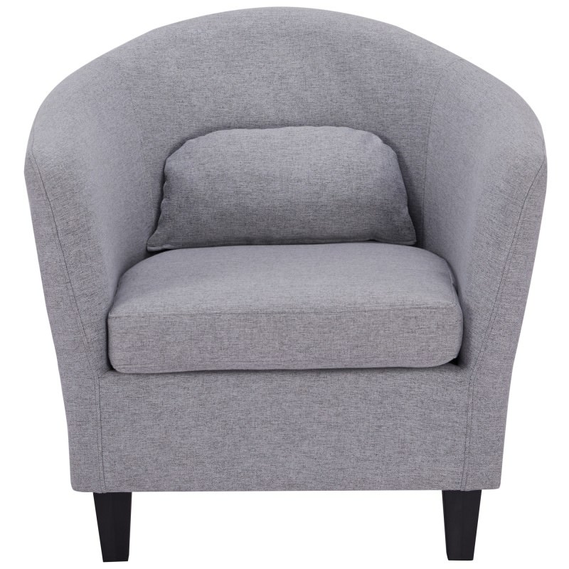 Telfer Fabric Tub Chair, Light Grey
