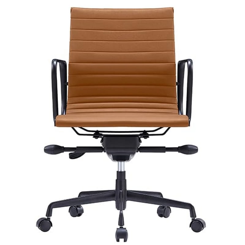 Volt Pu Leather Boardroom Chair Terracotta