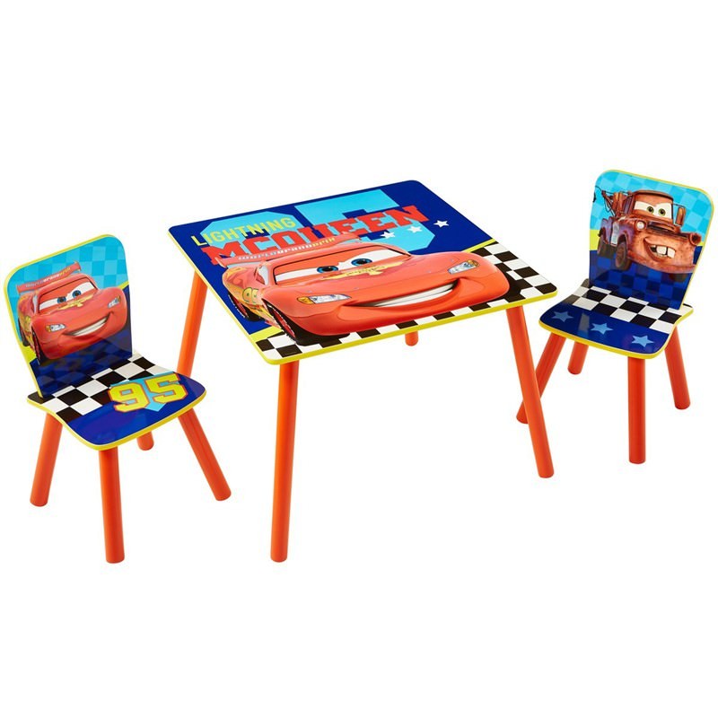 Worlds Apart Cars Kids Table and 2 Chairs Set
