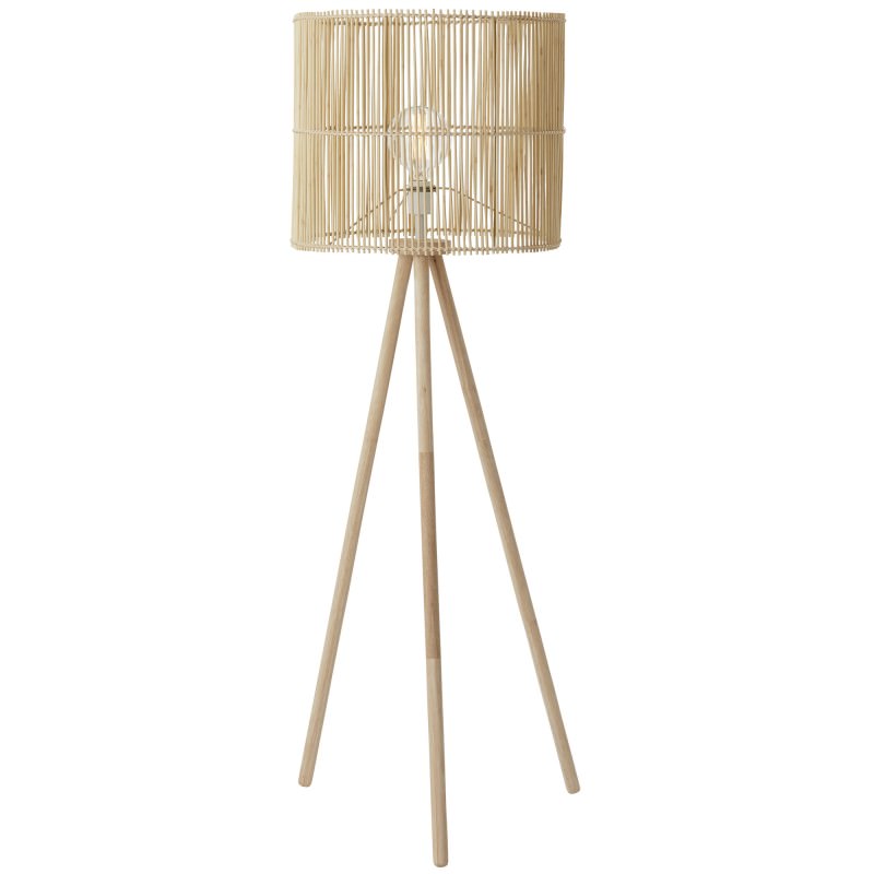 Wooden Floor Lamps Australia / Crafted in light brown and white timber