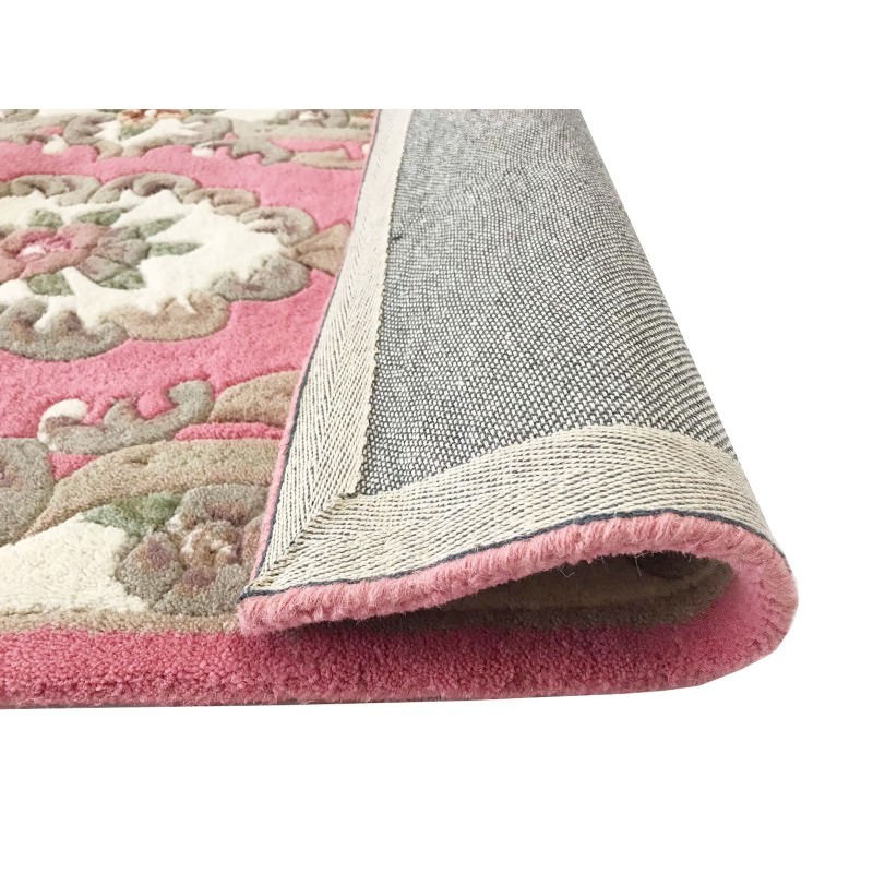 Avalon French Aubusson Wool Rug, 240x150cm, Pink
