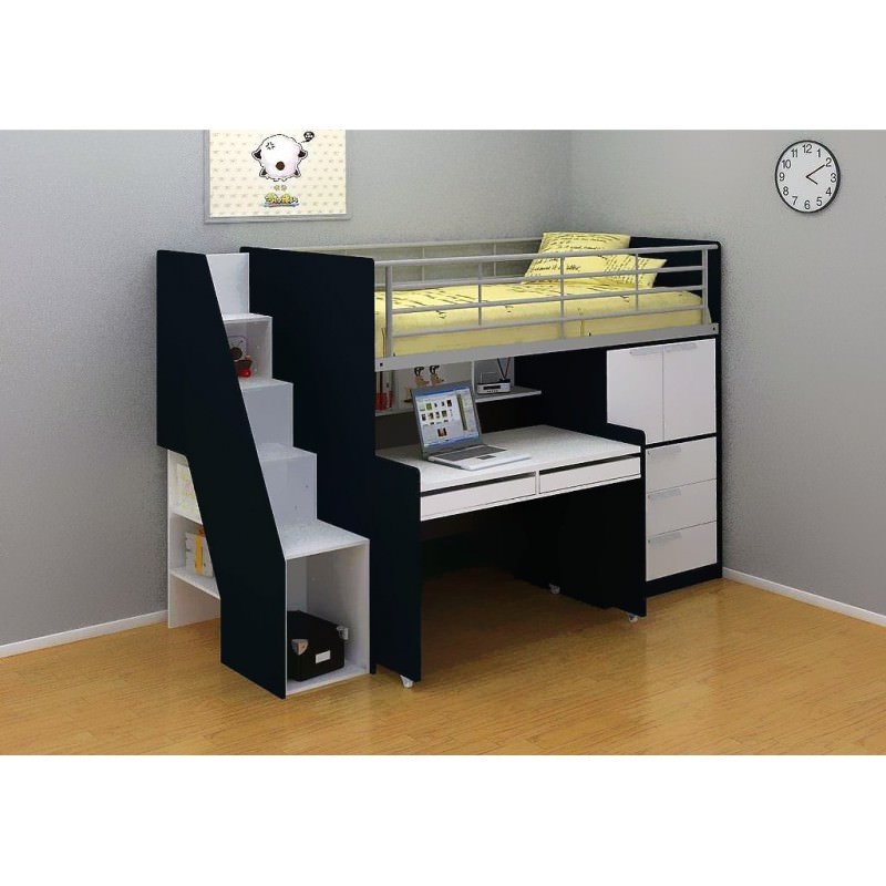 Evan Space Saver Loft Bed, Single
