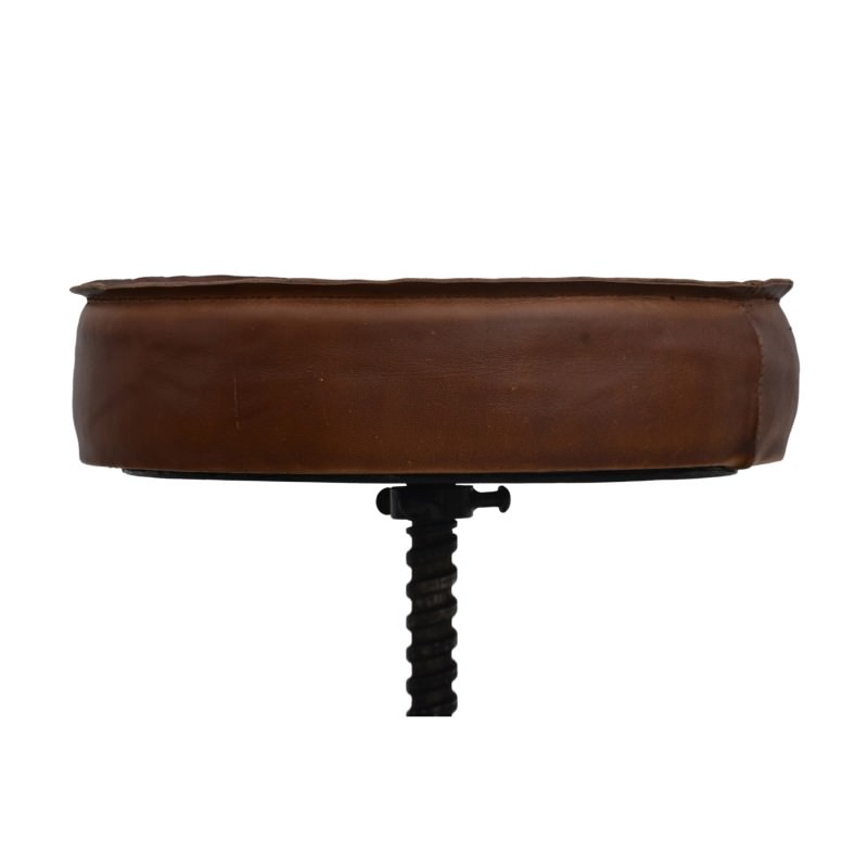 Industrial Paris Wind Up Cast Iron Counter Stool