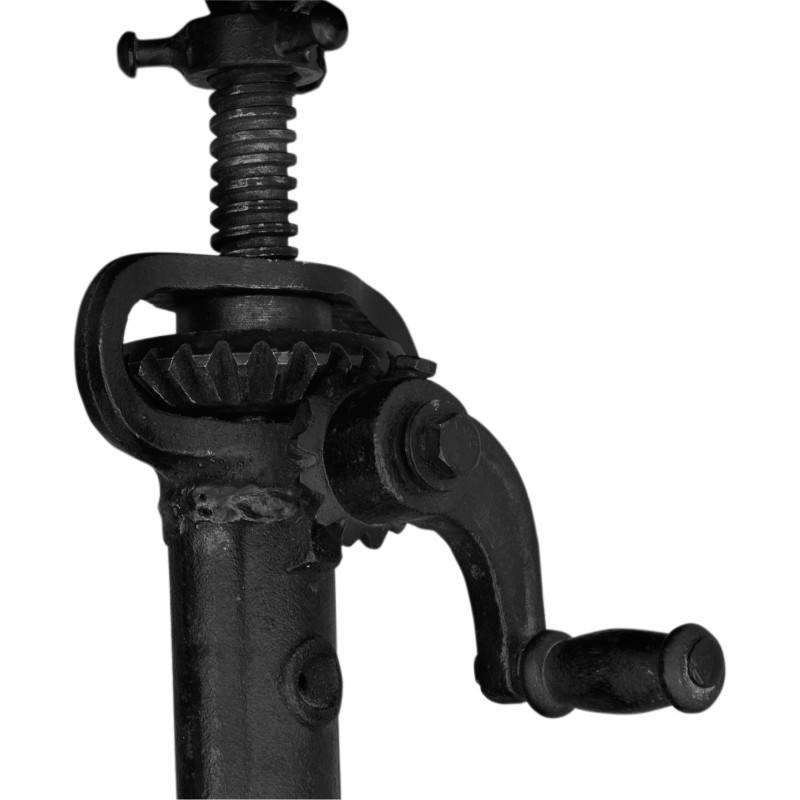 Industrial Paris Wind Up Cast Iron Counter Stool