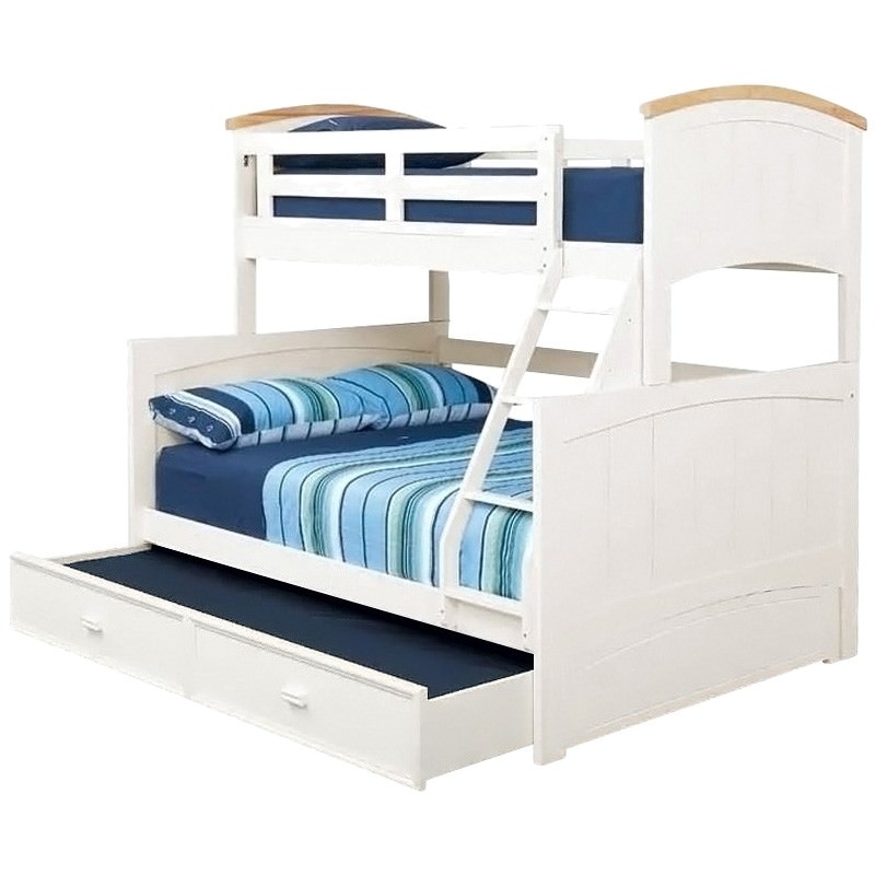 double bunk bed with trundle