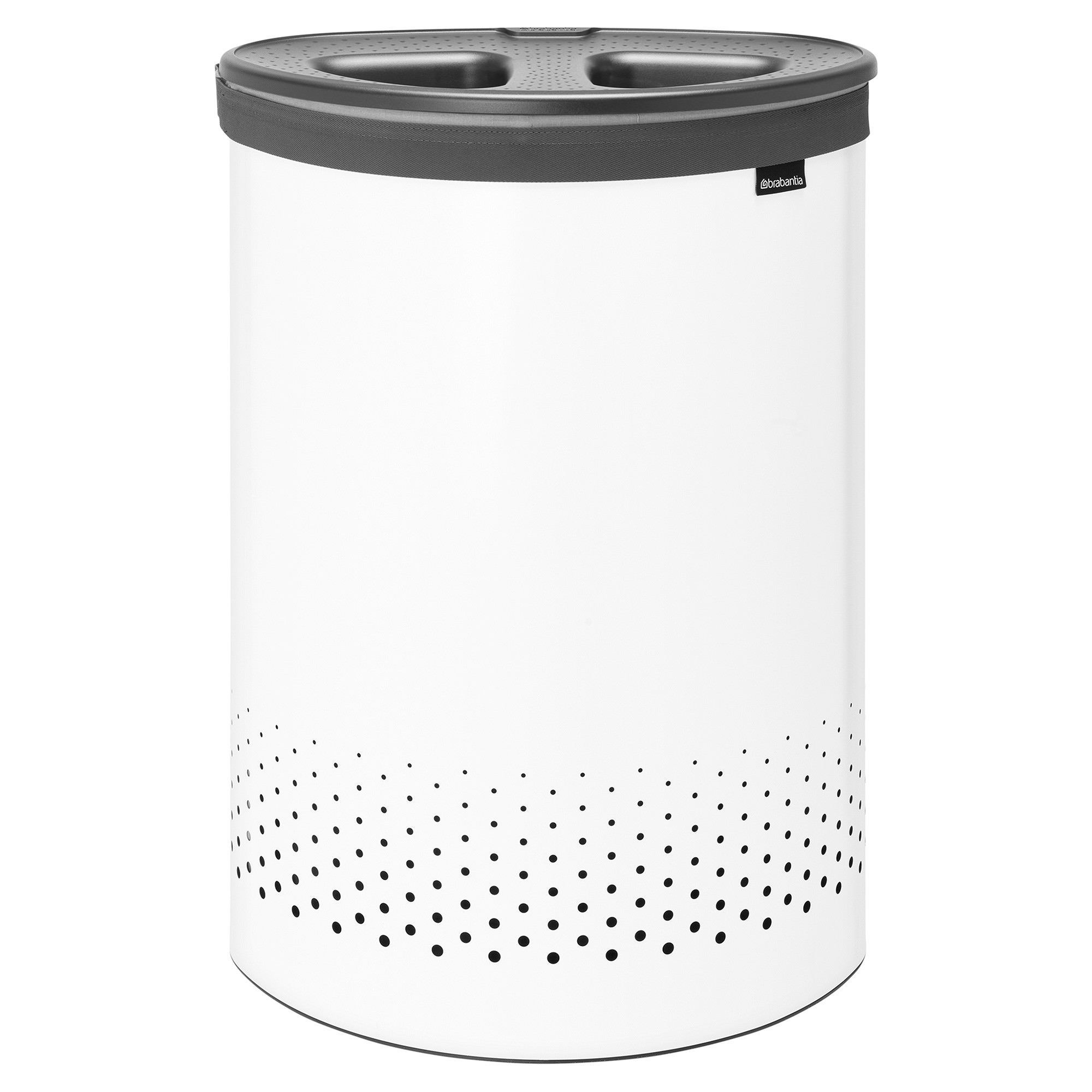 Brabantia Laundry Bin, 55 Litre, White