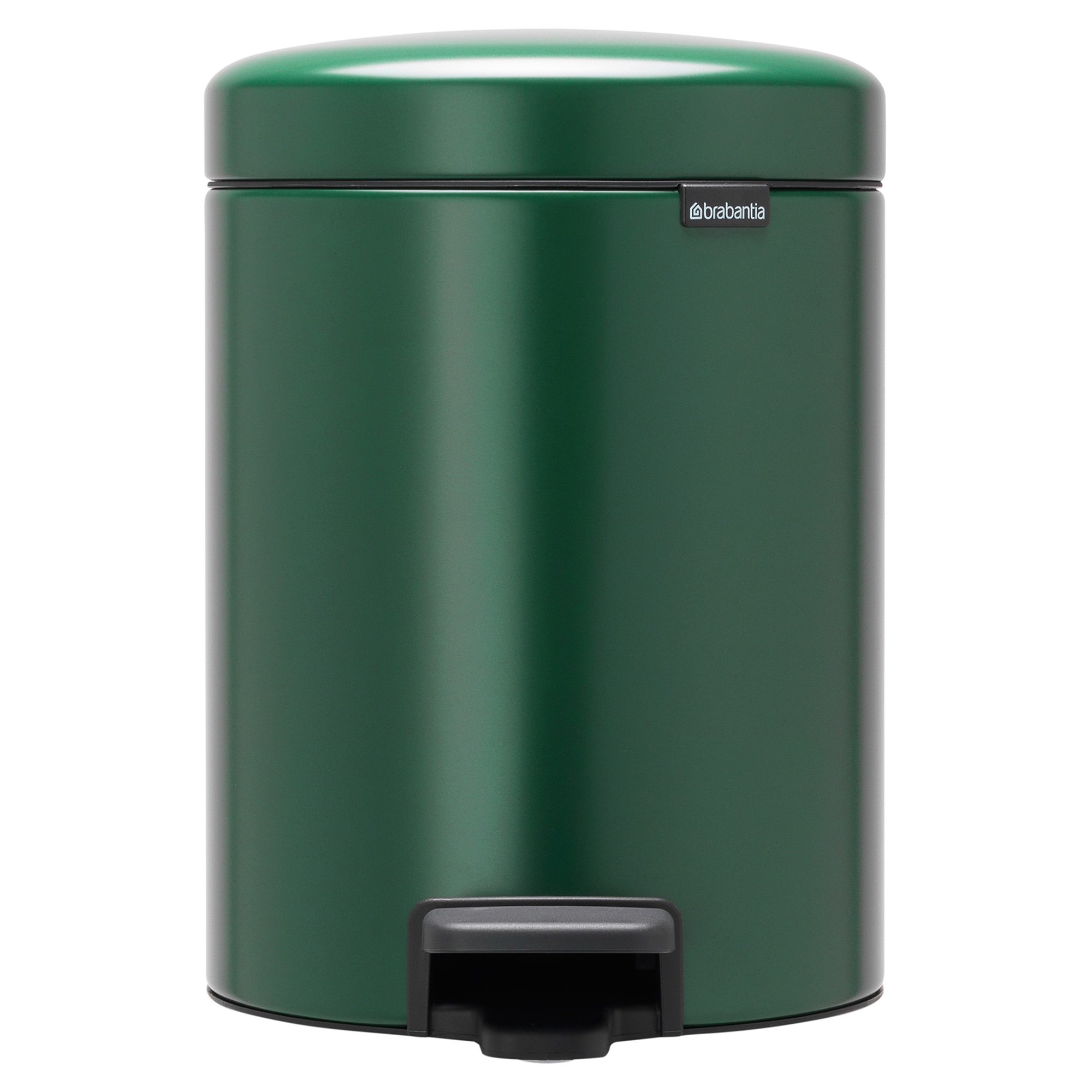 Brabantia NewIcon Pedal Waste Bin, 5 Litre, Pine Green