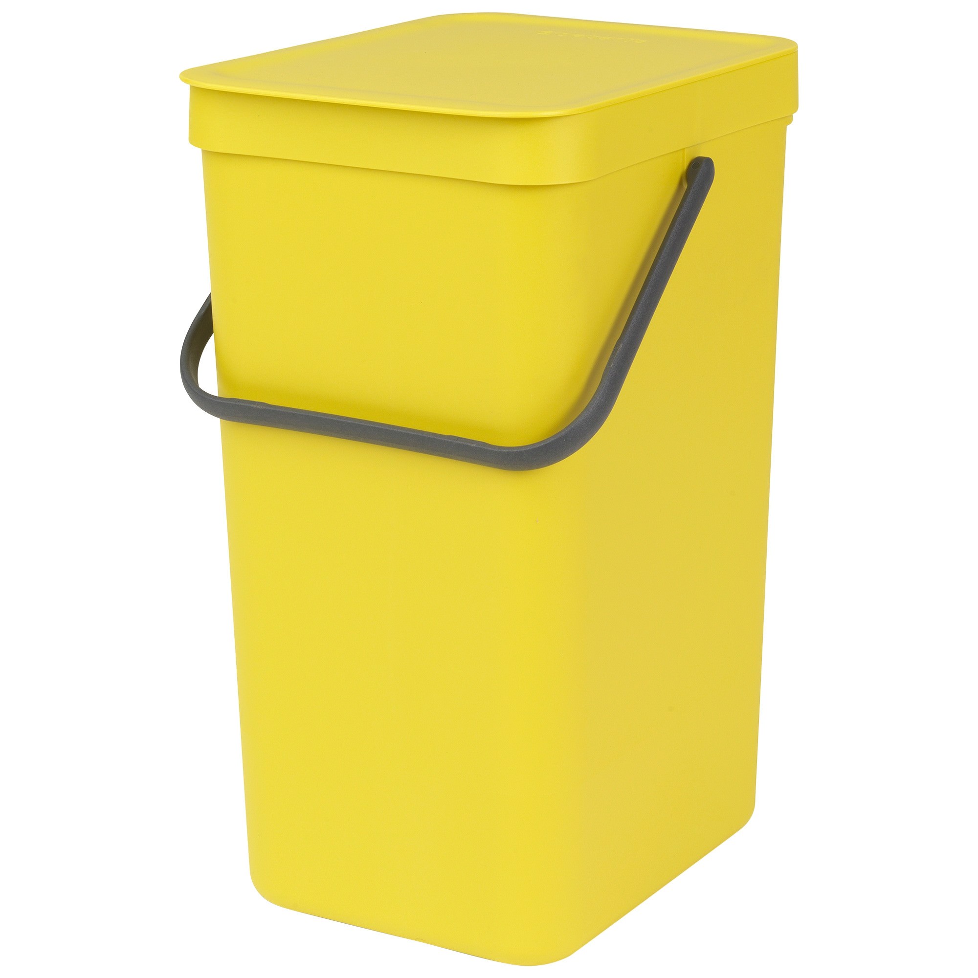 Brabantia Sort & Go Waste Bin, 16L, Yellow