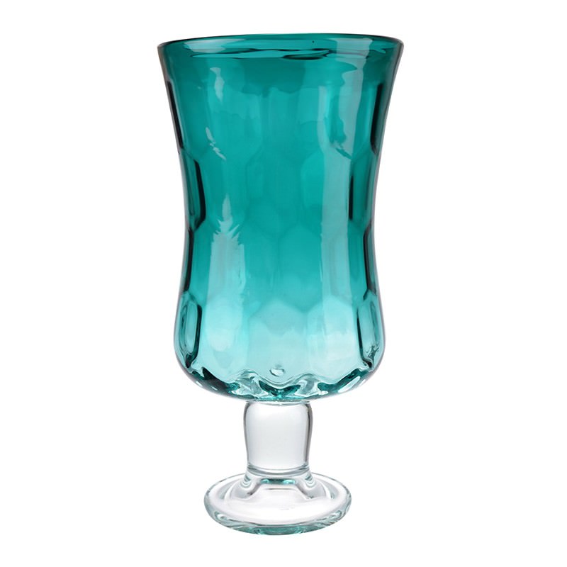 Meriel Glass Footed Hurricane Vase, Small