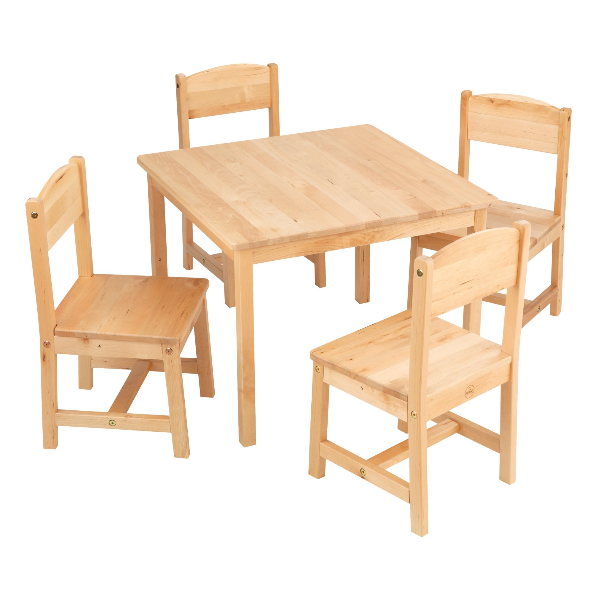 Kidkraft Farmhouse 5 Piece Kids Table Chair Set Natural