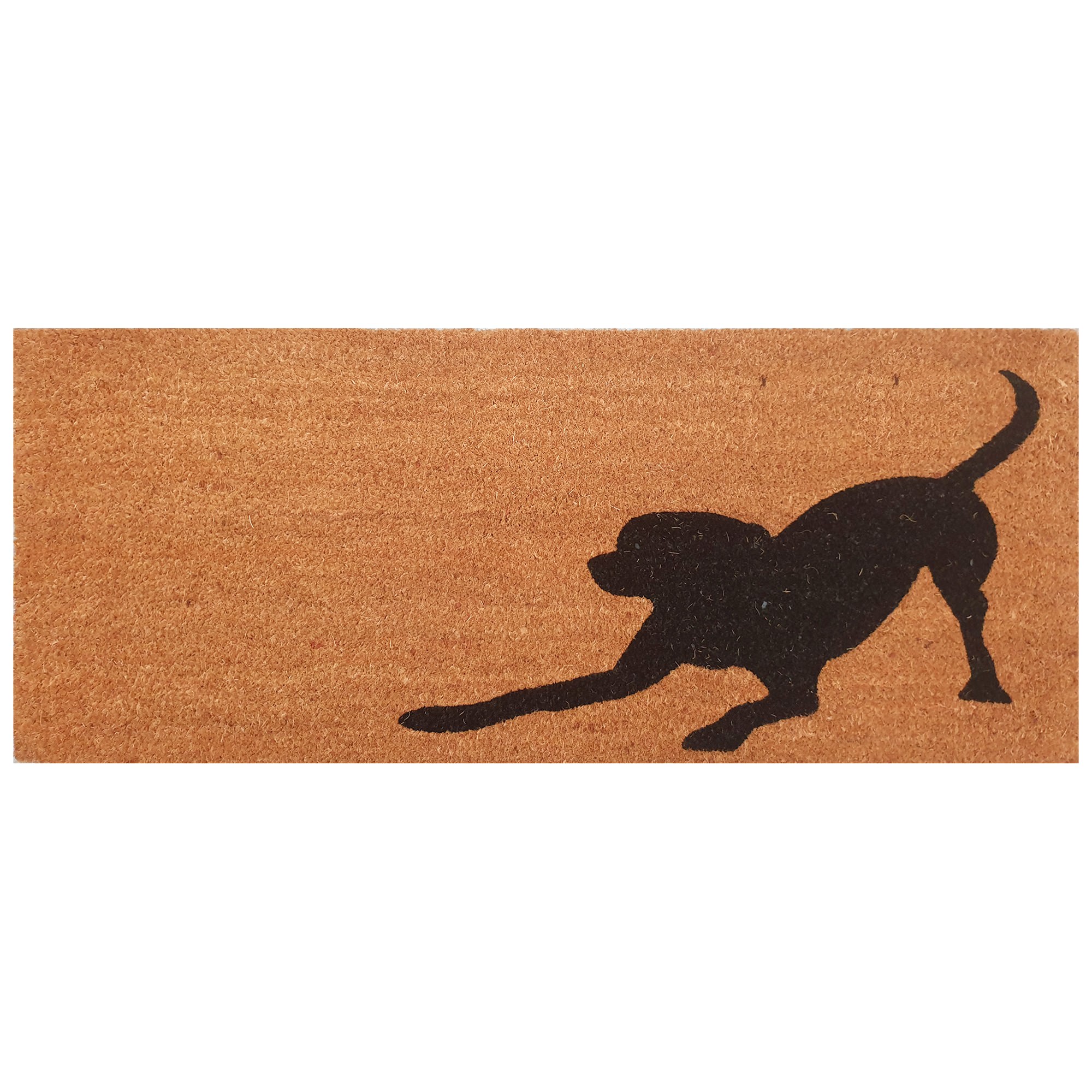 Playful Dog Coir Doormat, 110x45cm, Natural