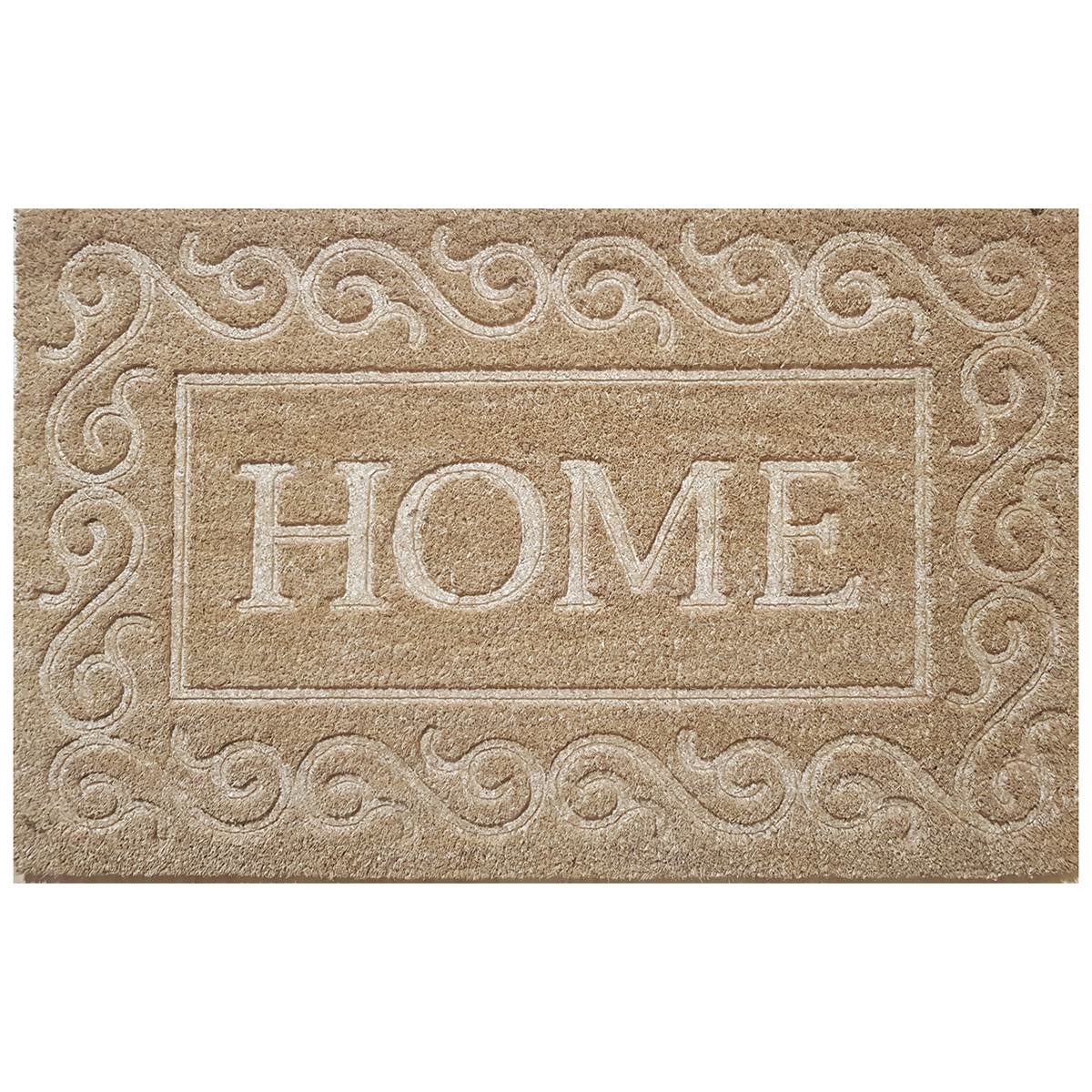 Home Pressed Coir Doormat, 75x45cm