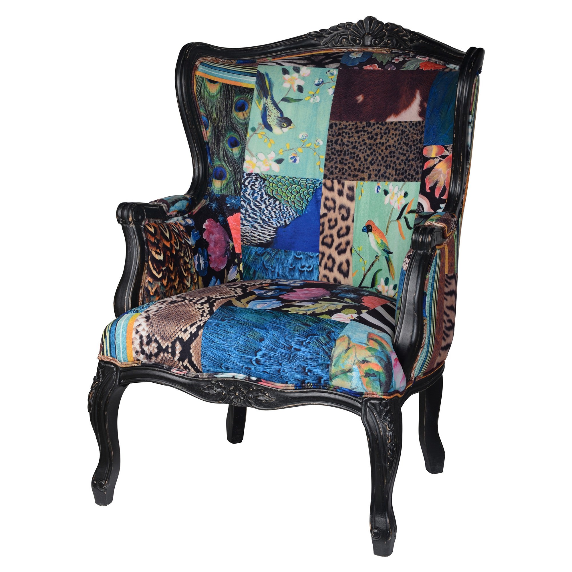 European Designed Patterned Very Large Arm Chair