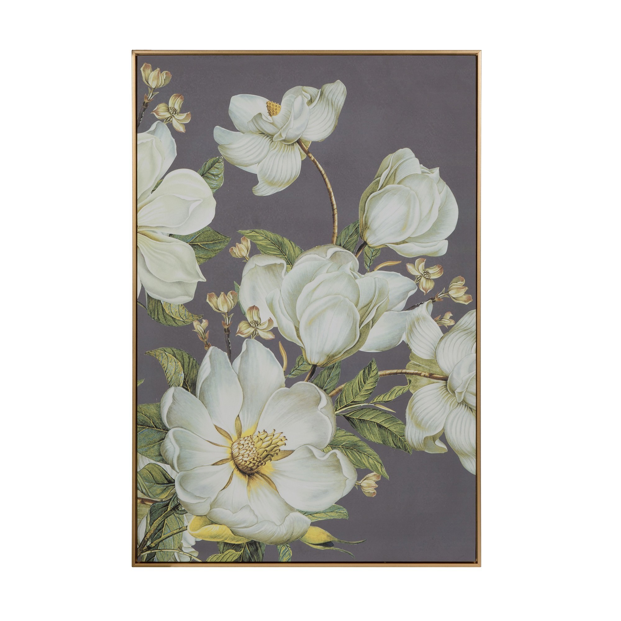 Blue Hue Magnolia Framed Wall Art, 120cm