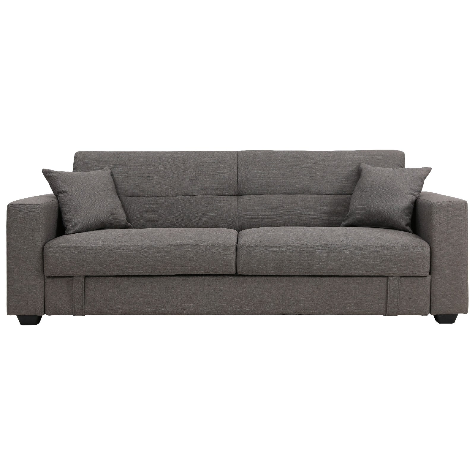Erica Fabric Click Clack Sofa Bed Grey