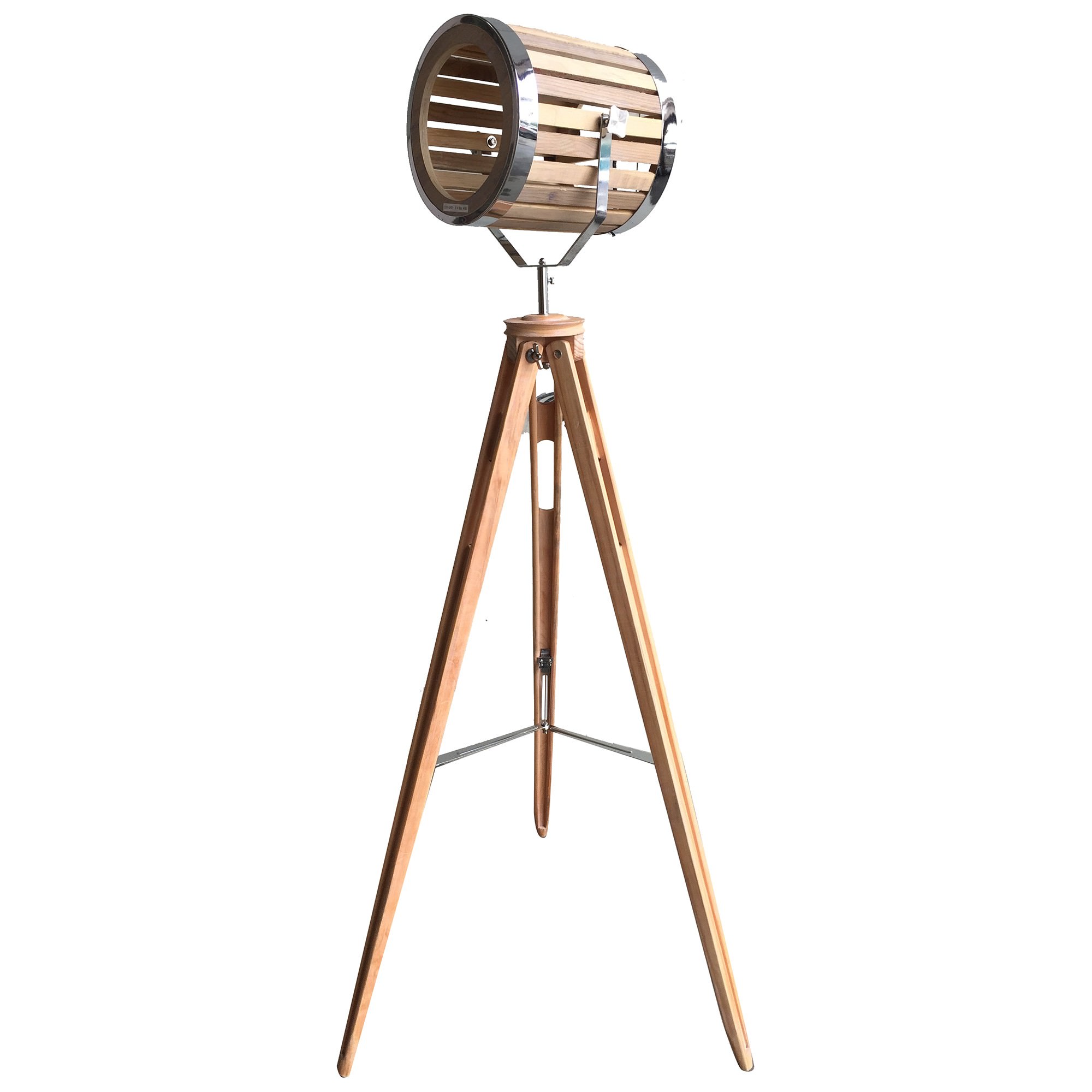 Georgia Timber Tripod Spotlight Floor Lamp