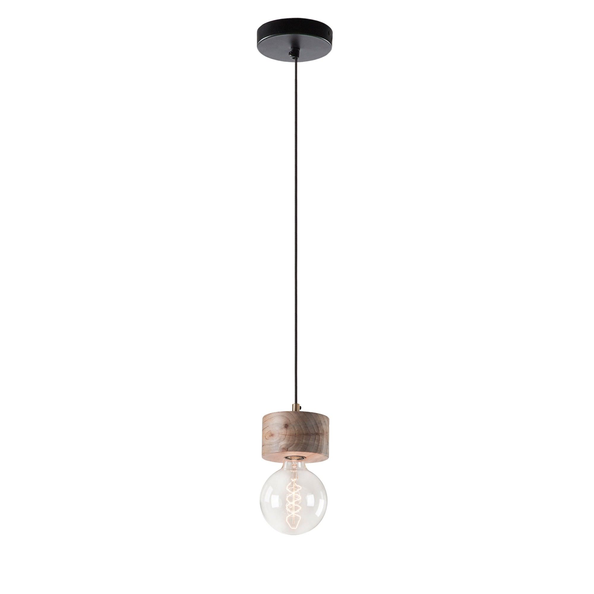 Aldora Mango Wood Pendant Light Shadeless