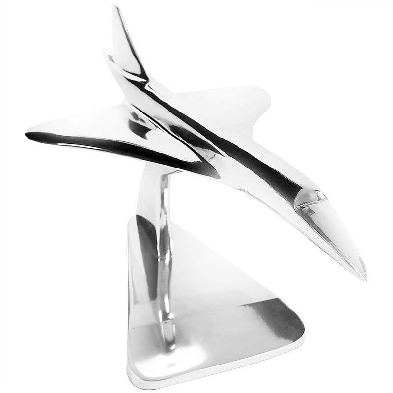 Aluminium Concorde Airplane Table Decor